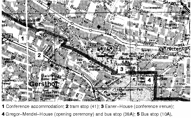 Map of meeting place and surroundings